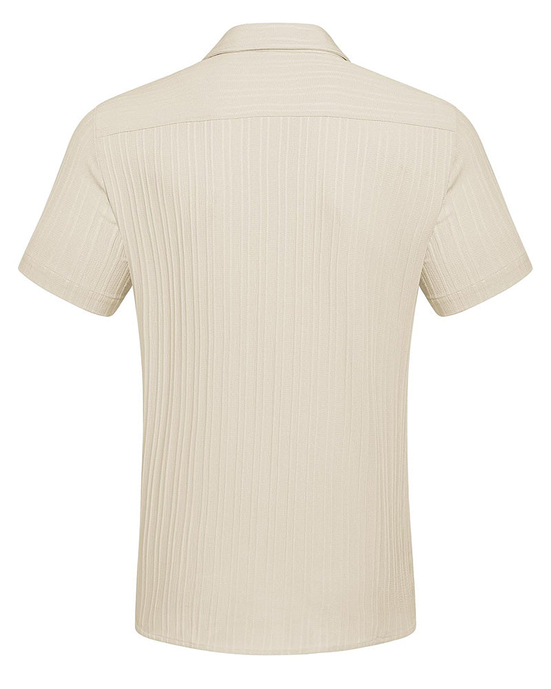 Skjorte Herre Krage Knapping Stripete