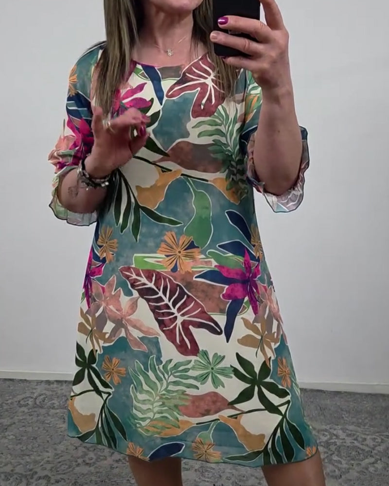 Kjole Tropisk Trykk