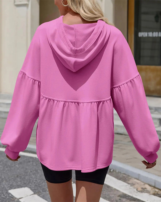 Sweatshirt Hetta Dragsnor Løs