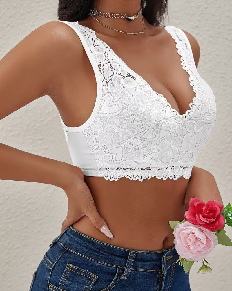 Lingerie Push-up Utsynslig Spets