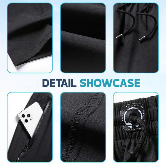 Unisex Icesilke Stretch Hurtigtørkende Shorts