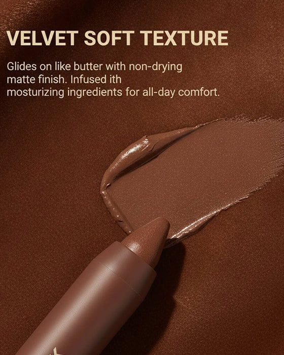 Fløyel Matt Silke Tekstur Høy Pigment Leppestift
