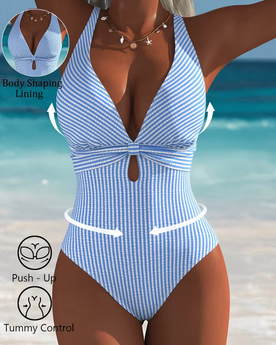 En Delt Halter Uthuling Stripe