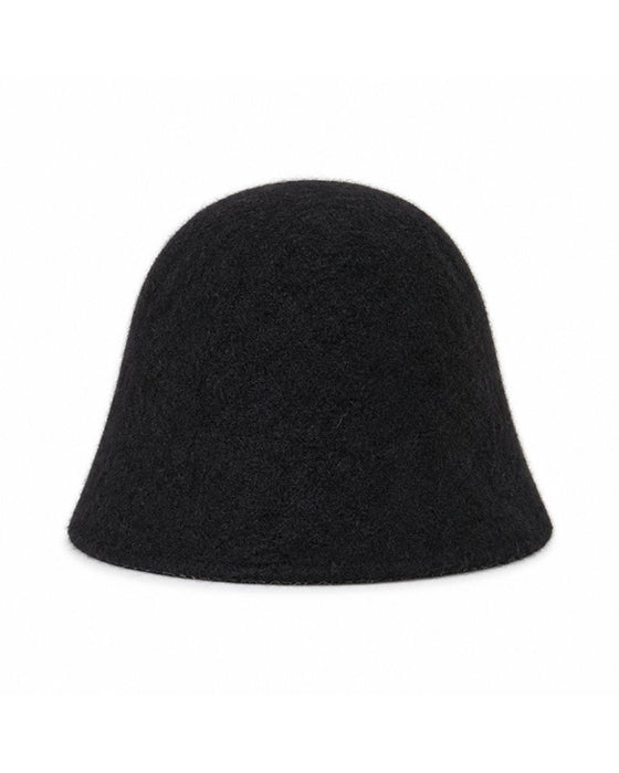 Solid Farge Semsket Bucket Hat
