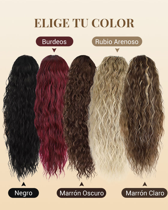 Lang Fyllig Og Krøllet Hårforlengelse