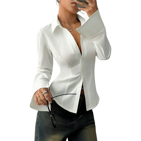 Eleganst Slim-Fit DameSkjorte