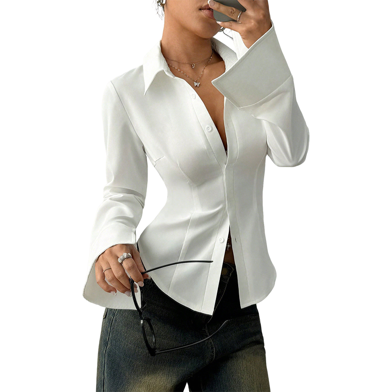 Eleganst Slim-Fit DameSkjorte