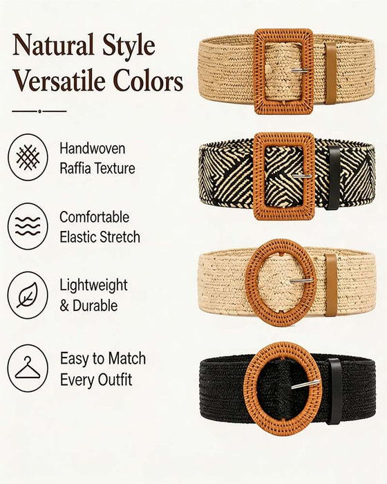 Belte Boho Stil Spenne Elastisk
