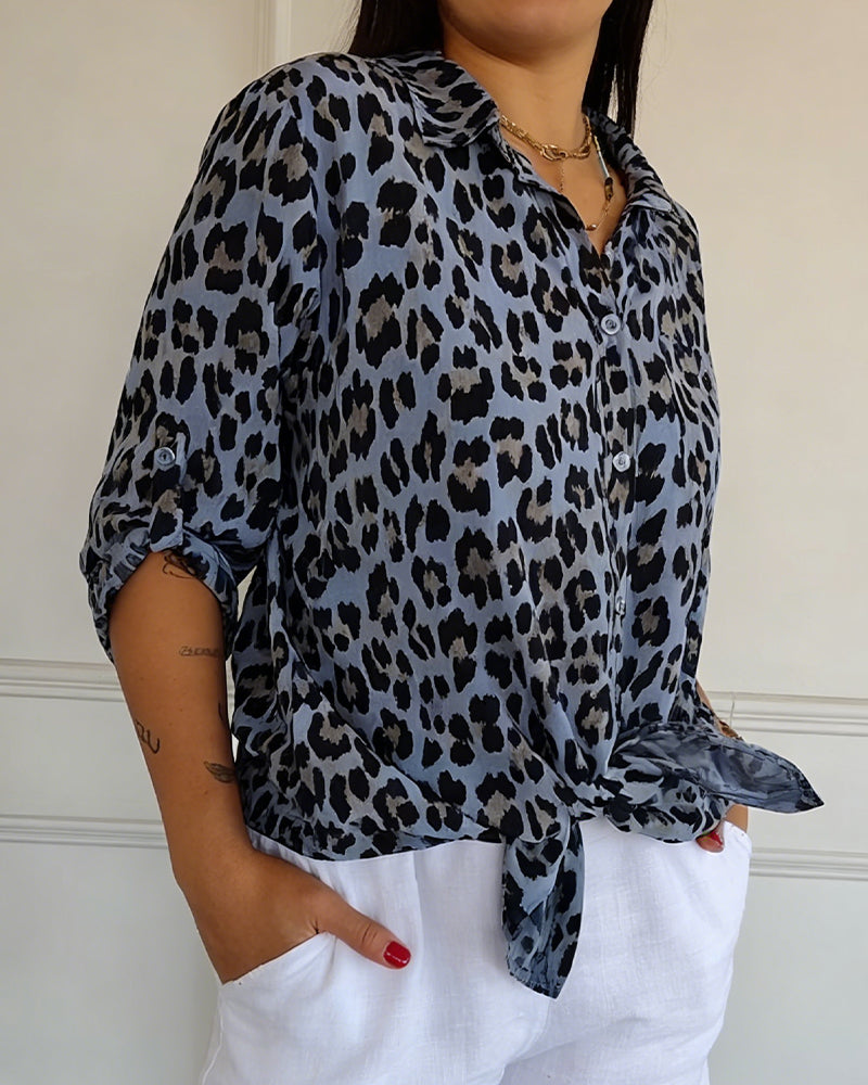 Bluser Leopardmönstrade Mode