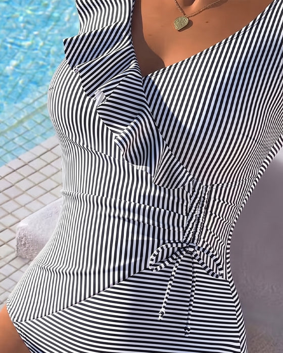 En Delt Kors Foran Rulle Stripe