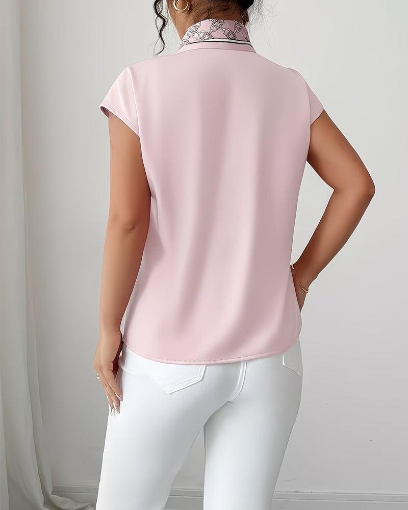 T-Skjorte Kort Erme V-Hals Mote