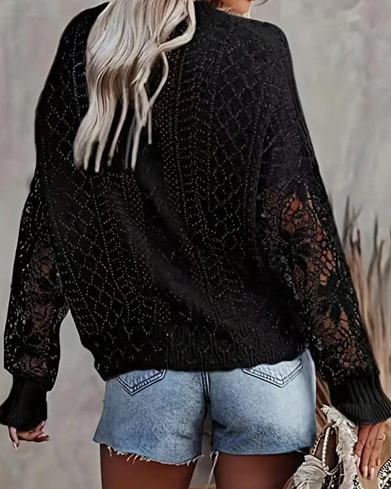 Pullover Enfarget Rund Hals