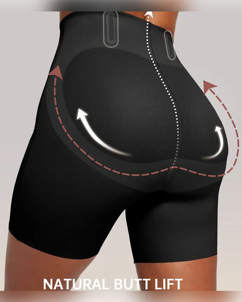 Magekontroll Shapewear Pustende Komfortable Shorts For Kvinner Rumpeløftende Body Shaper Shorts Høy Midje Sømløse Girdles Under Kjole