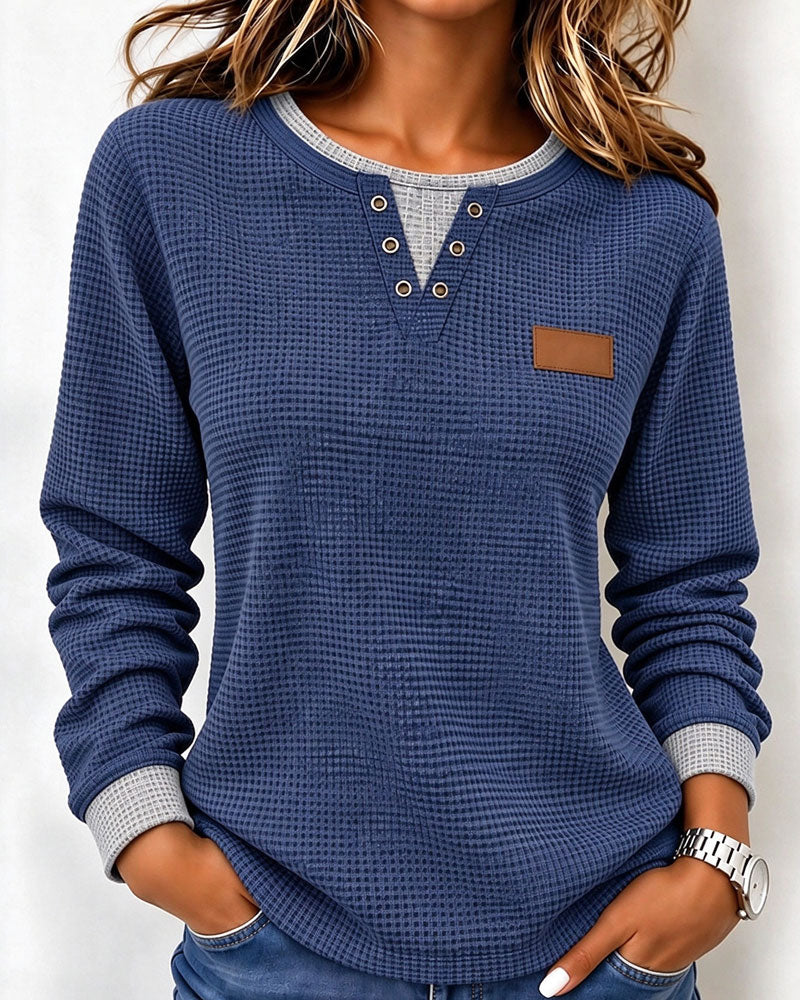 Topp Stilig Henley Lang Erme