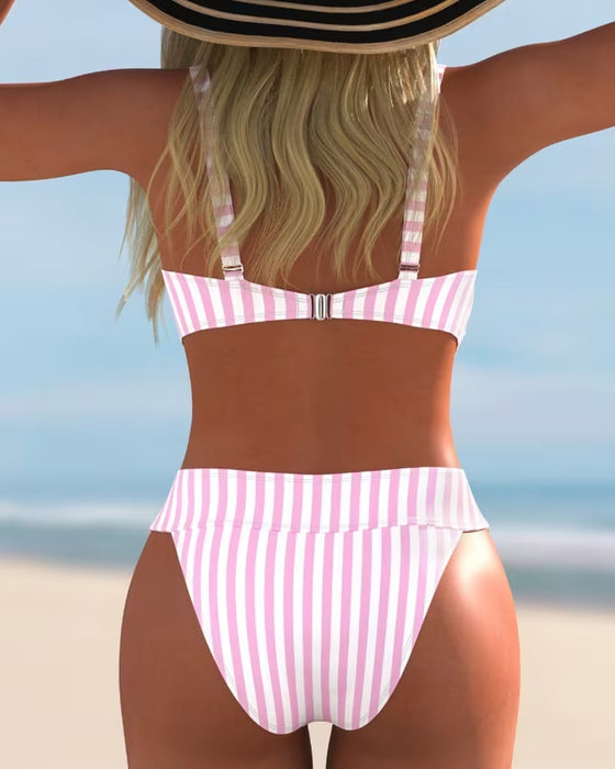 Bikinis Stripet Todelt