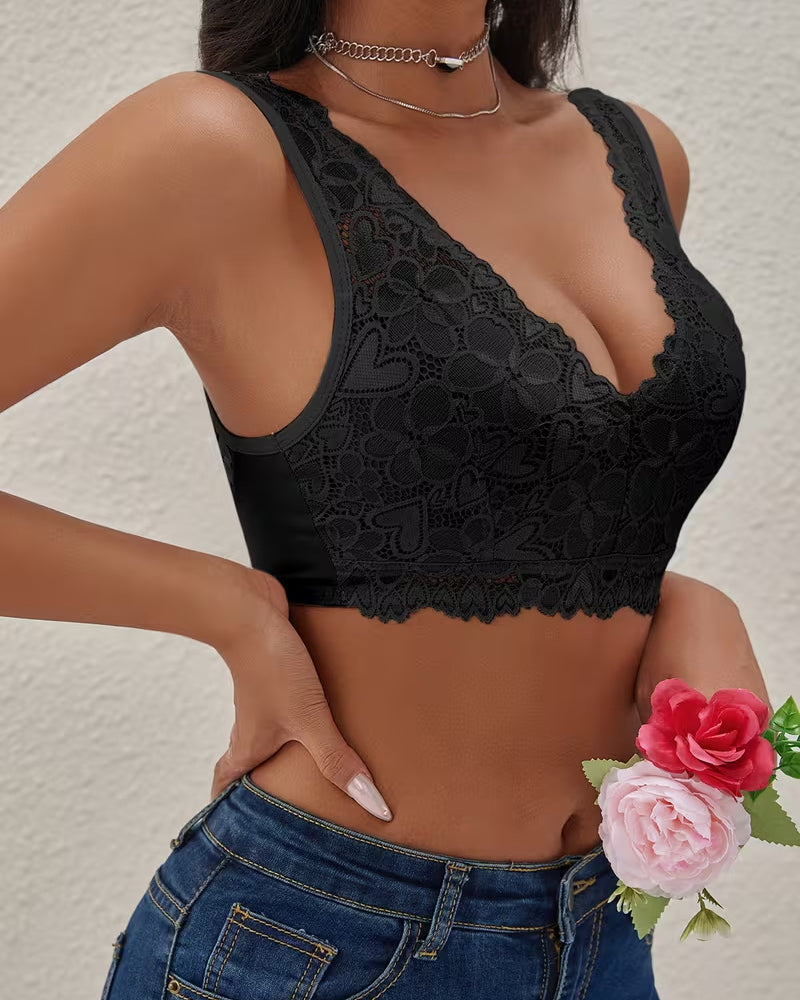 Lingerie Push-up Utsynslig Spets