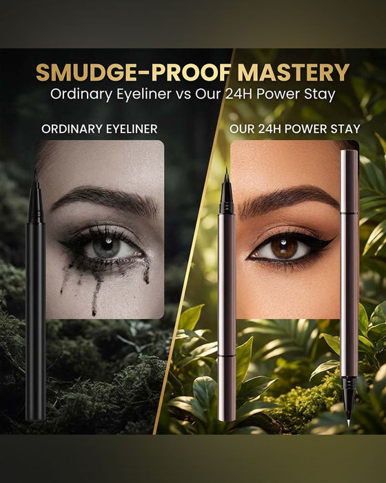 Dobbelspisset Langvarig Flytende Eyeliner