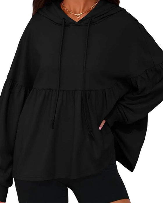 Sweatshirt Hetta Dragsnor Løs