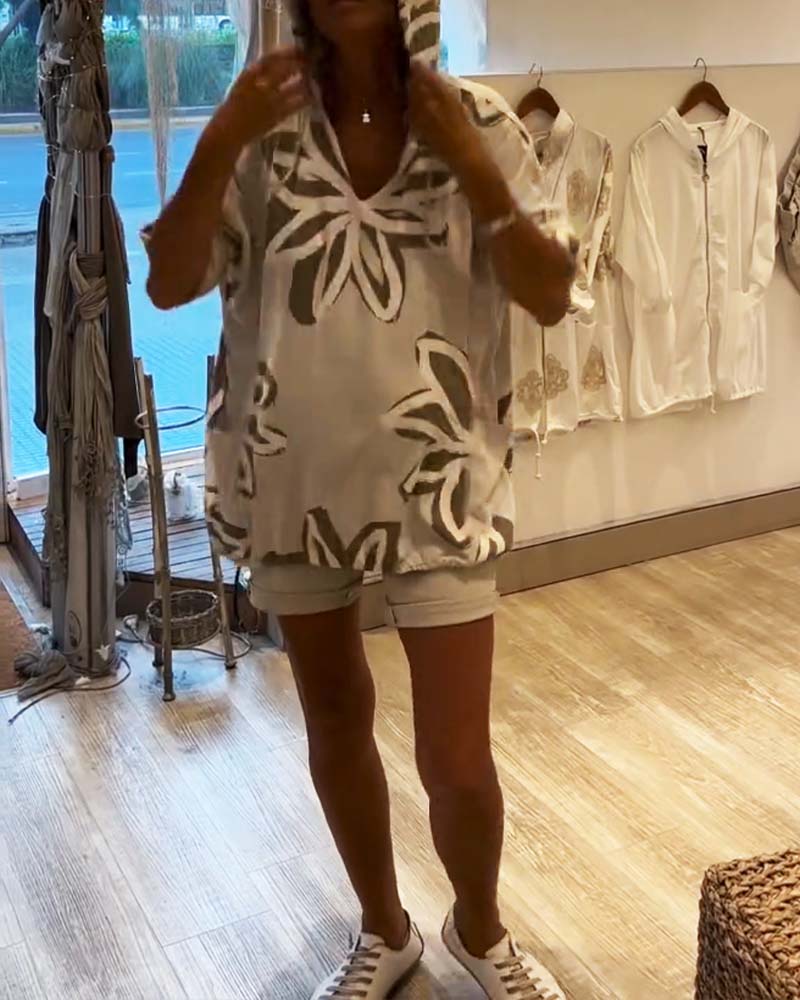 Hettegenser Moteriktig Langermet Trykt