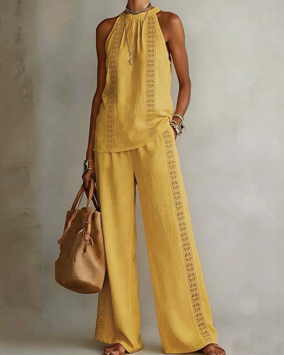 Todelt Sett Hollow Out Halter