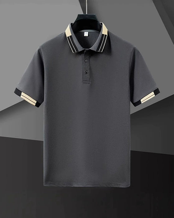 Skjorte Fargeblokk Kort Erme Polo