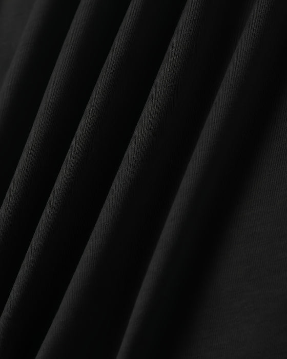 Kjole V-Hals Hengsel Splitt Trykt