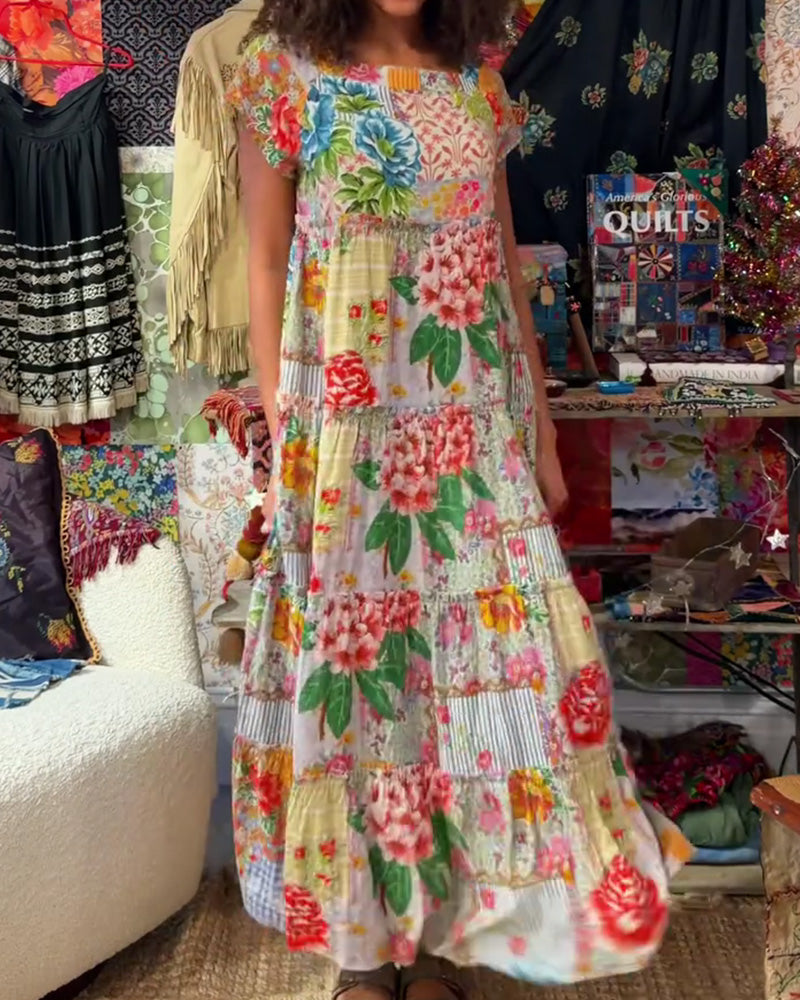 Kjole Fargerik Trykt