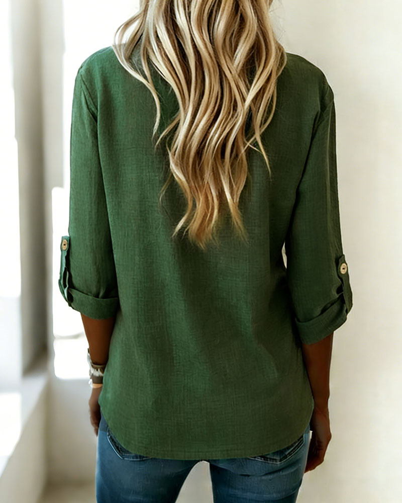 Topp Ensfarget Uregelmessig Halsutringning