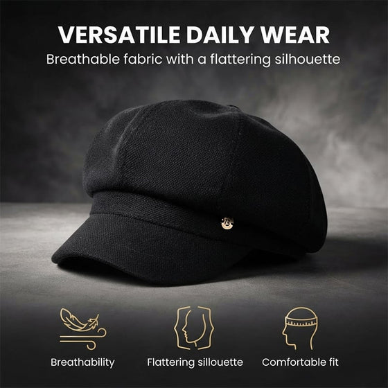 Britisk Stil Newsboy-Caps