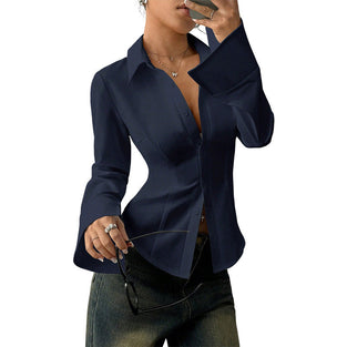 Eleganst Slim-Fit DameSkjorte