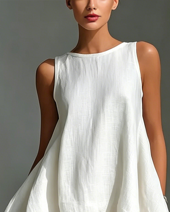 Kjole Uregelmessig Ermløs