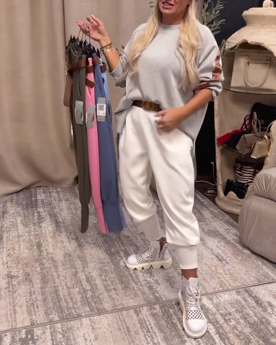 Bukser Ensfarget Enkle