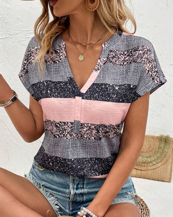 T-skjorte V-hals Kortermet