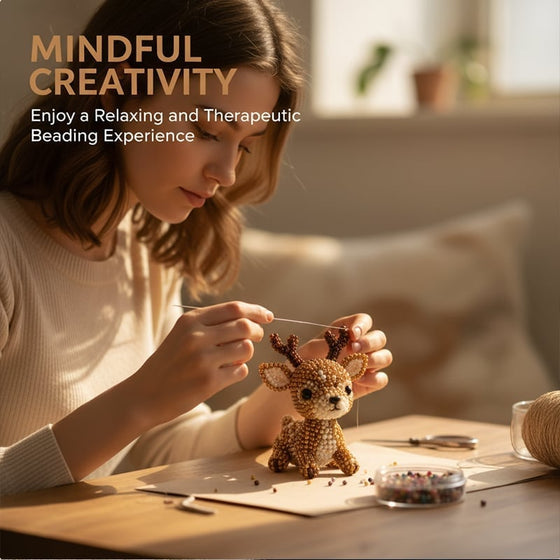 3D-perledyrsett - DIY-miniatyrperlesett for nybegynnere