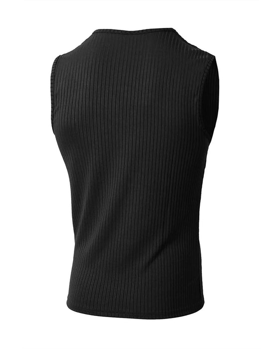 Herrer Tanktopp Ensfarget Sport Avslappnet