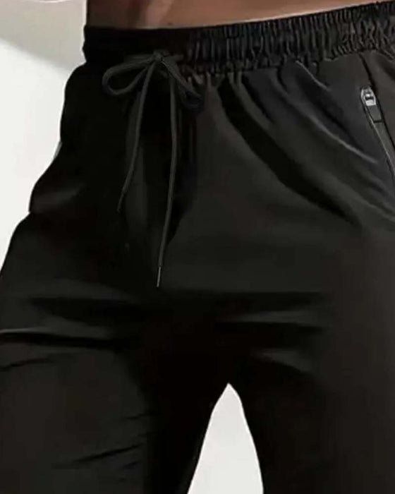 Shorts Dragsnor Glidelås Elastisk Midje