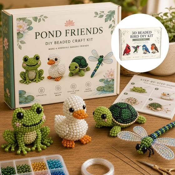 3D-perledyrsett - DIY-miniatyrperlesett for nybegynnere