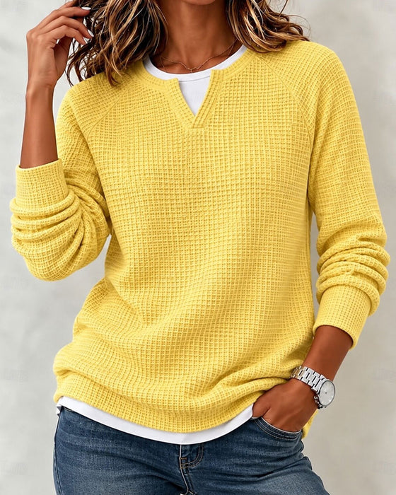 Sweatshirt Ensfarget Raglan Langermet