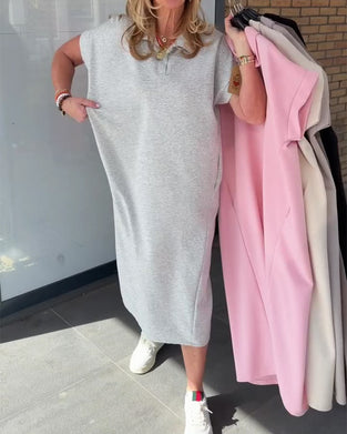 Kjole Polokrage Casual T-skjorte