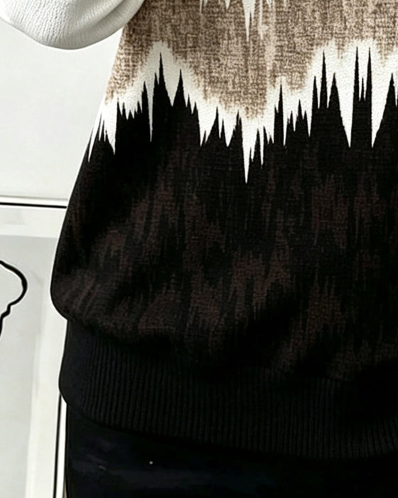 Sweatshirt Casual Trykt Langermet
