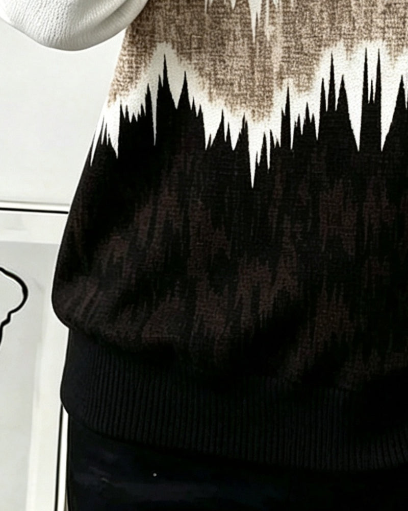 Sweatshirt Casual Trykt Langermet