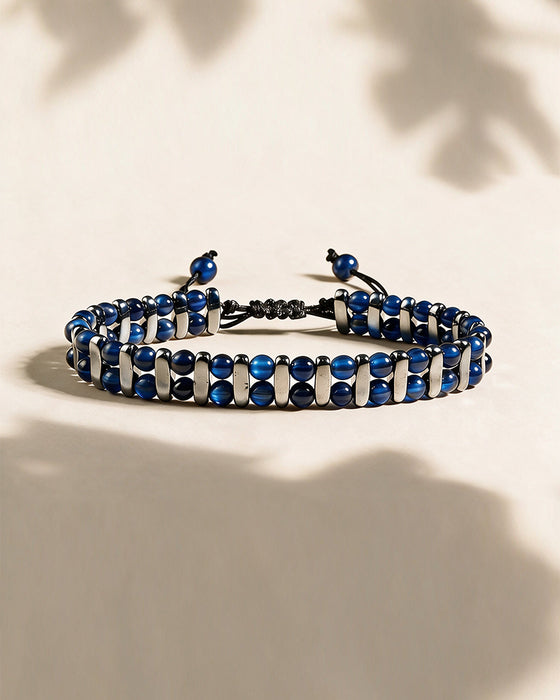 Naturlig Tigerøye Sten Armbånd