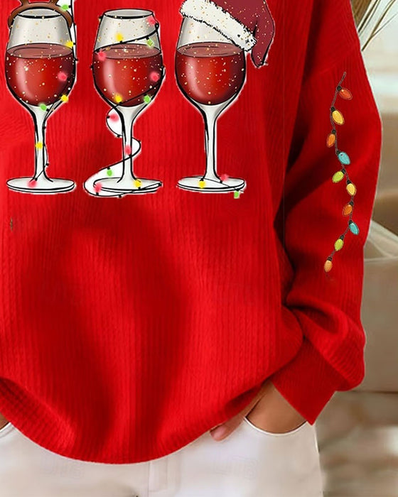 Sweatshirt Jakkeslag Glidelås Julestil