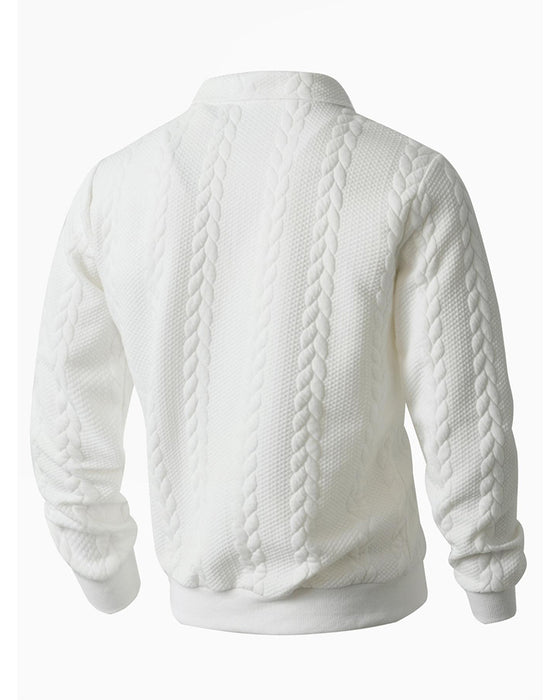 Hoodie Slag Halv Glidelås Avslappnet