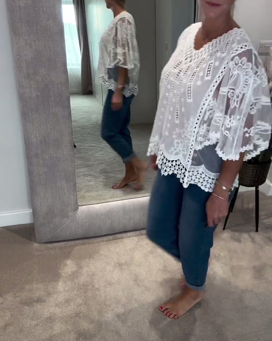 Bluse V-Hals Stilfull