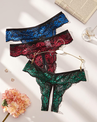 Dames Myk Komfortabel Pustende Blonder Truse For Alle Årstider