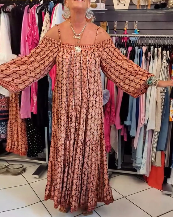 Bohemsk Stil Seleløs Kjole