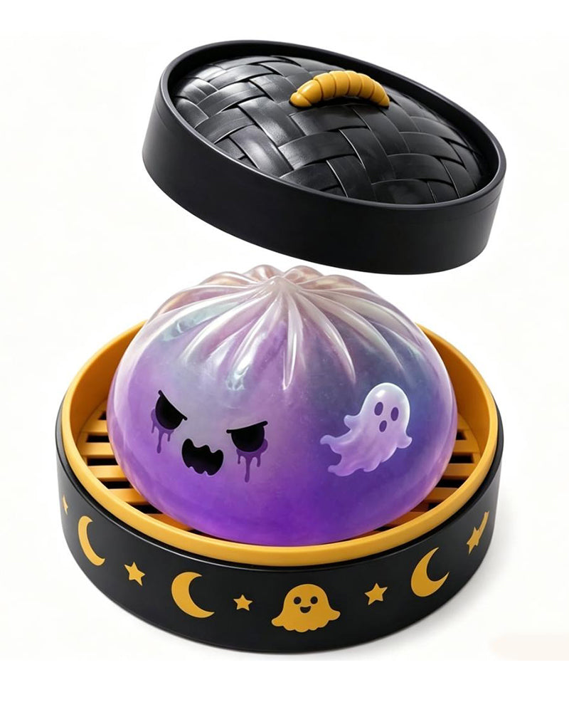 Halloween-Sett Med Søte Skumle Spøkelse-Maruko-Myke Klemmeleker, Miniatyr Bærbar Stressleke, Sensoriske Produkter For Halloween-Ting, Påfyll Til Festgodsposer & Minigaver