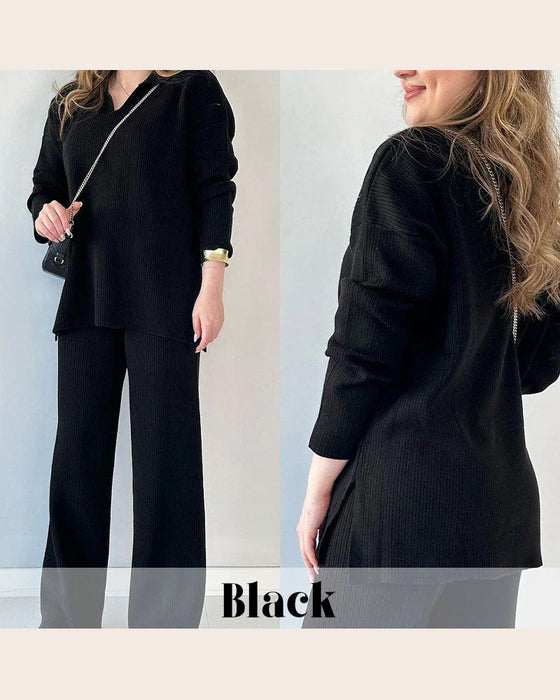 To - delssett Med Enfarge Og Stickat Egenskaper