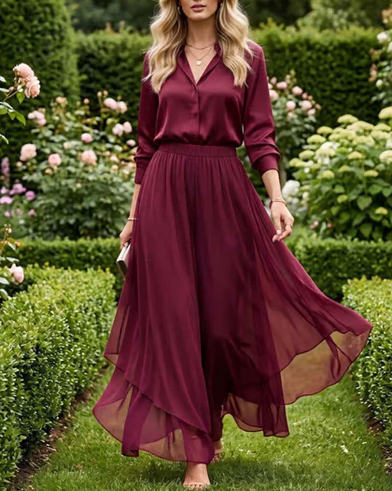 Bukser Løs Asymmetrisk Casual Bred Ben